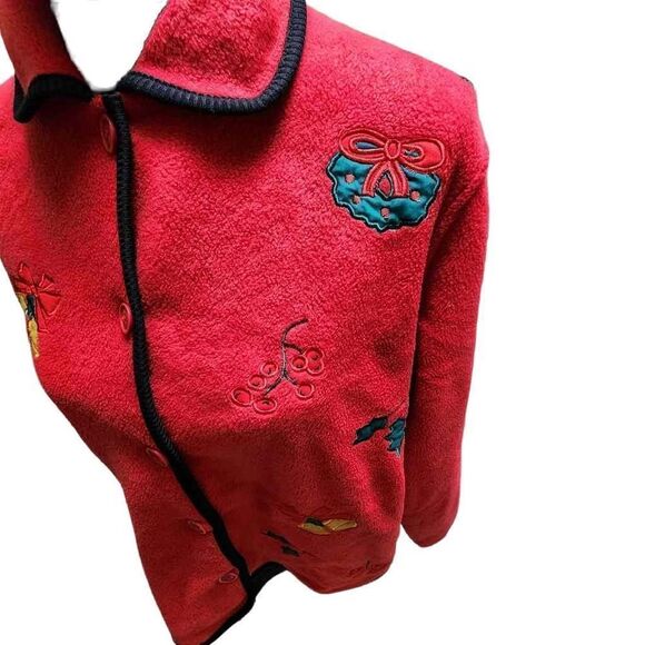 Chinawear By Morsly Small Christmas Button Up Sweater Jacket - Picture 6 of 12